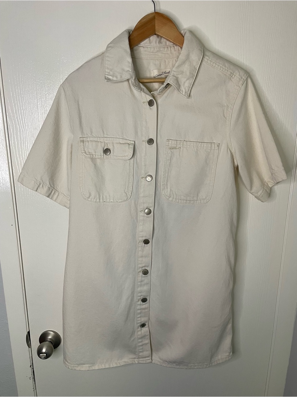 Universal Thread Cream Utility Shirt Dress Small